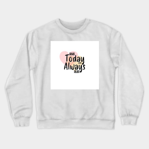 Always On My Mind - Valentine’s Day/ Anniversary Greeting Card  for girl/boyfriend, wife/husband, partner, children, or loved one - Great for stickers, t-shirts, art prints, and notebooks too Crewneck Sweatshirt by cherdoodles